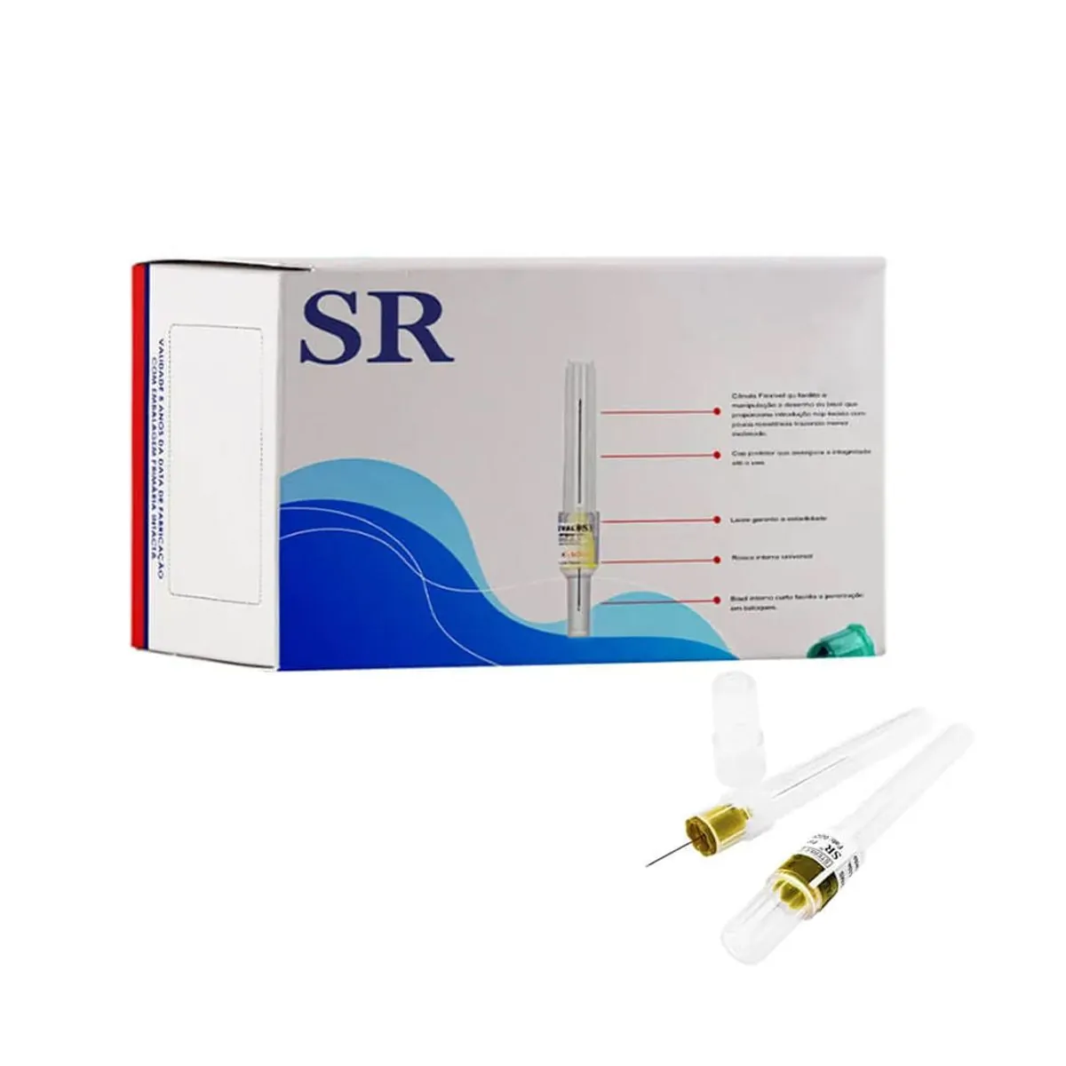 Agulha Gengival SR - Phs - Agulha Gengival Sr 27G 30mm Longa com 100 - Phs