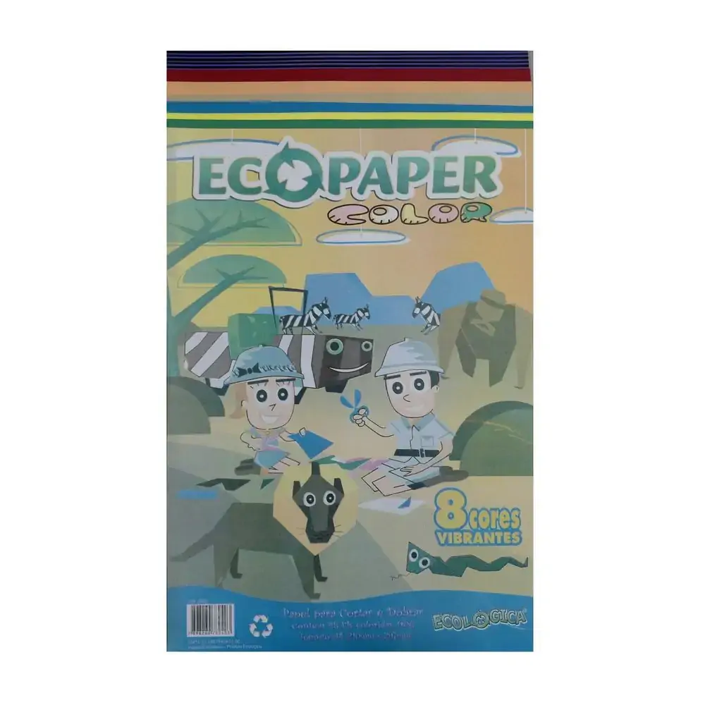 Papel Ecopaper C/48 Fls Cortar E Dobrar A4 Col