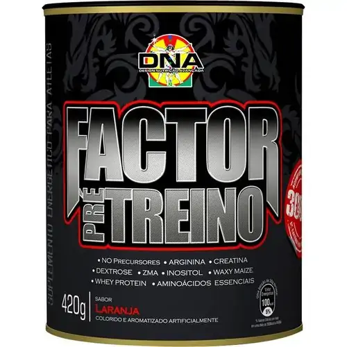 Factor Pre Treino Laranja Dna