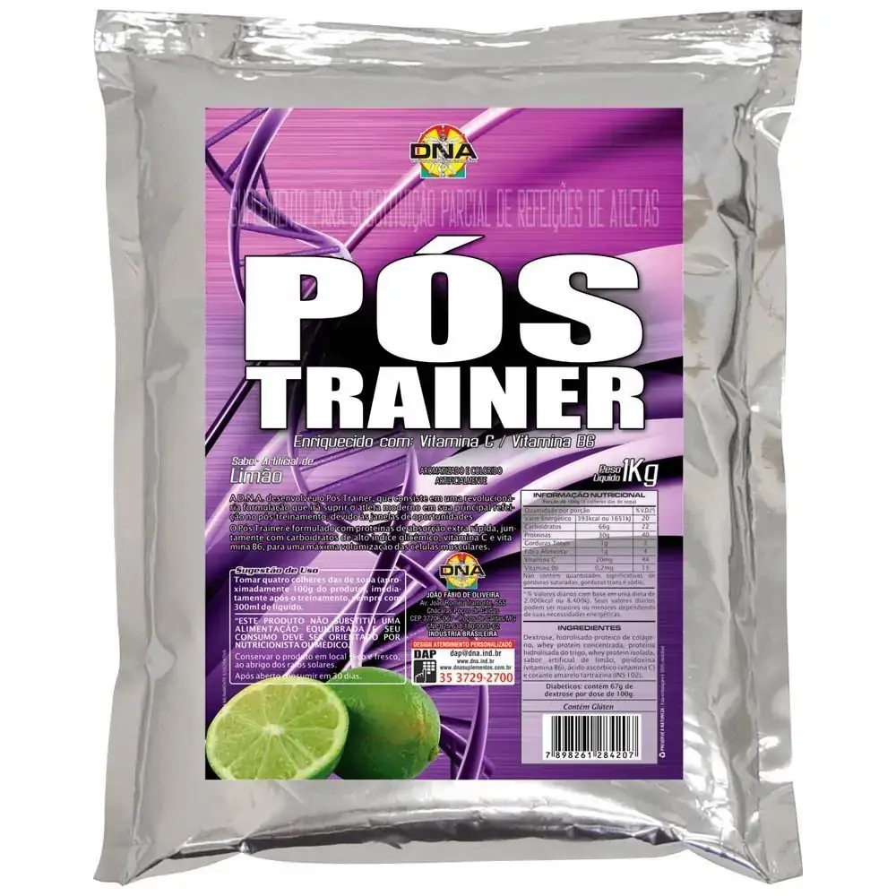 Pos Trainer 1kg Morango Pc Dna