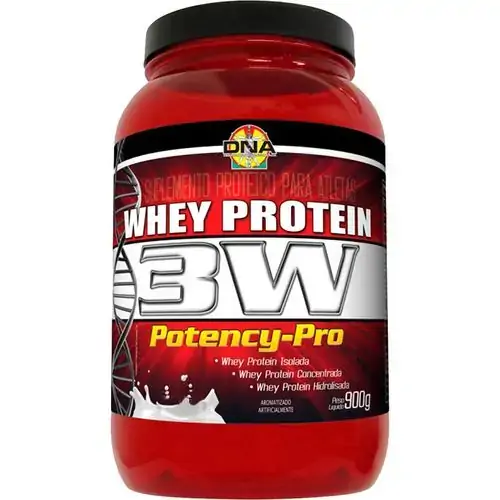 Whey 3w Protein Morango 900g Dna 115896 Dna