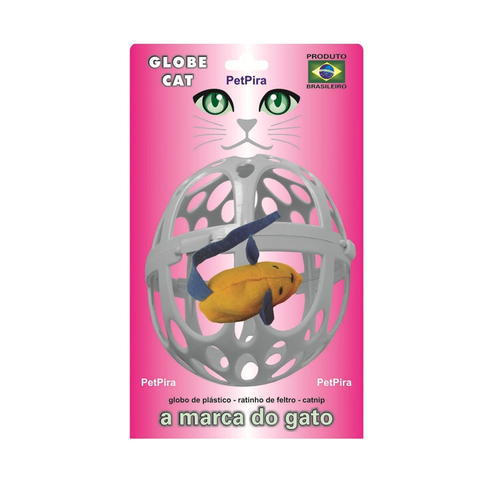 Globo Plástico com Ratinho e CatNip PetPira