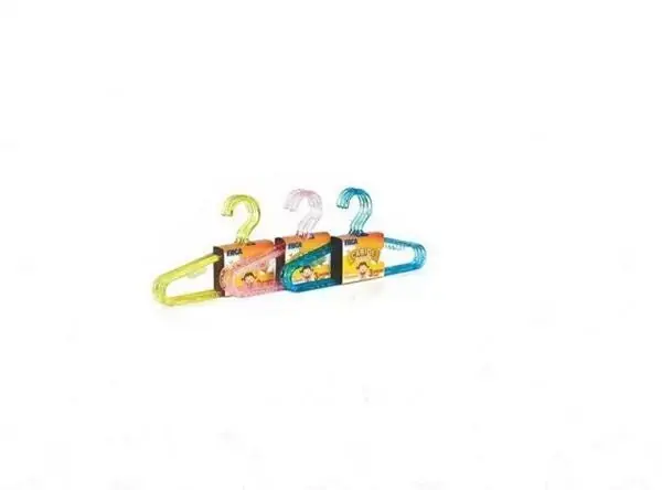 Jg.cabide Cristal Color Infantil C/3