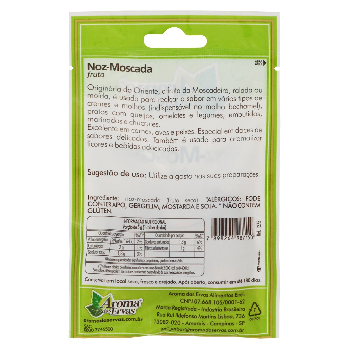 Noz Moscada Fruta 24 Gr