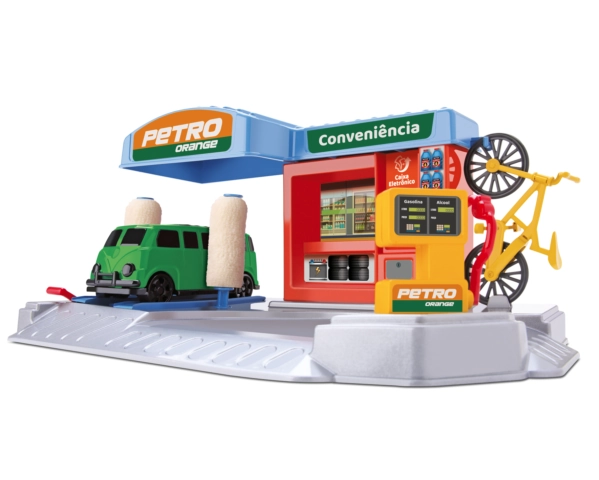 Posto Bombeiro Furgao 603 Orange Toys