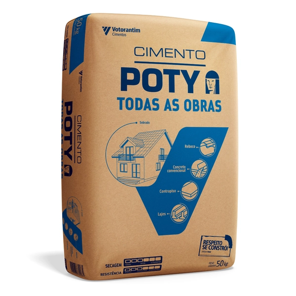 Cimento Poty Todas as Obras CP IV 50kg Votorantim