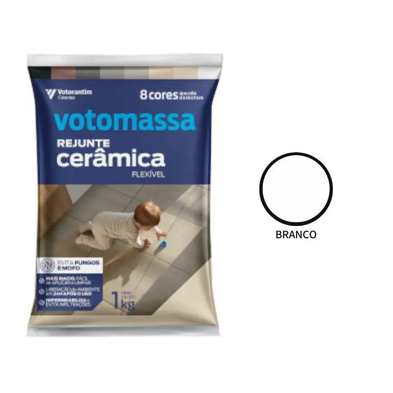 Rejunte Flexivel Votomassa Branco 1kg