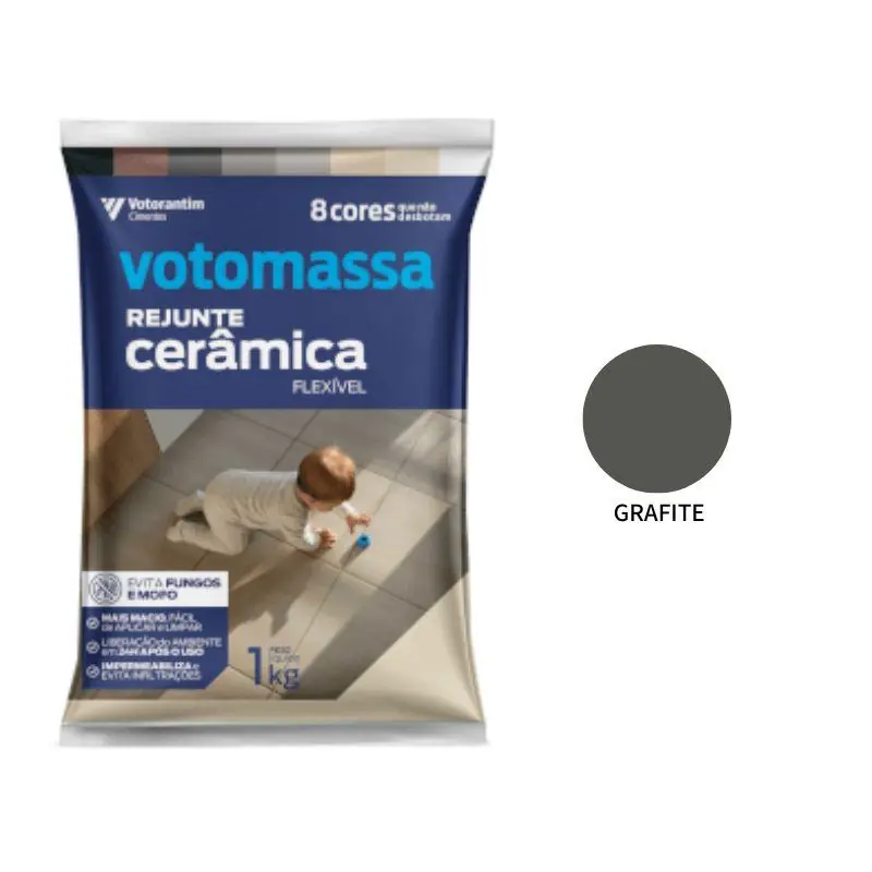 Rejunte Flexível Votomassa Grafite 1kg