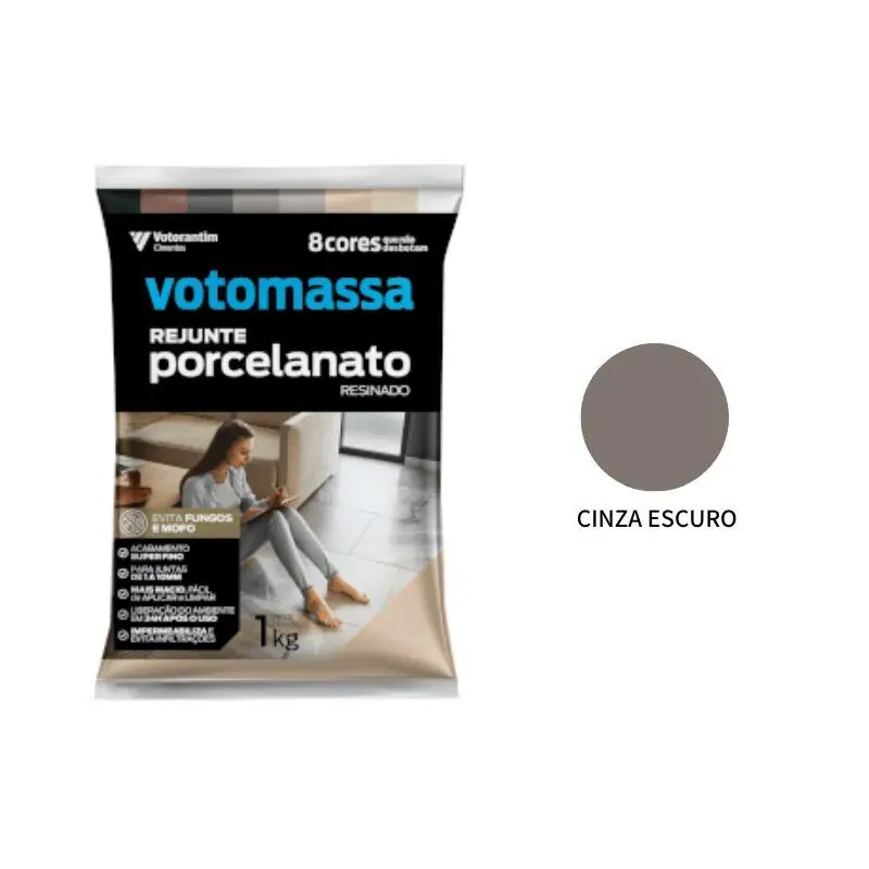 Rejunte Votoran Porcelanato Cinza Escuro 1kg