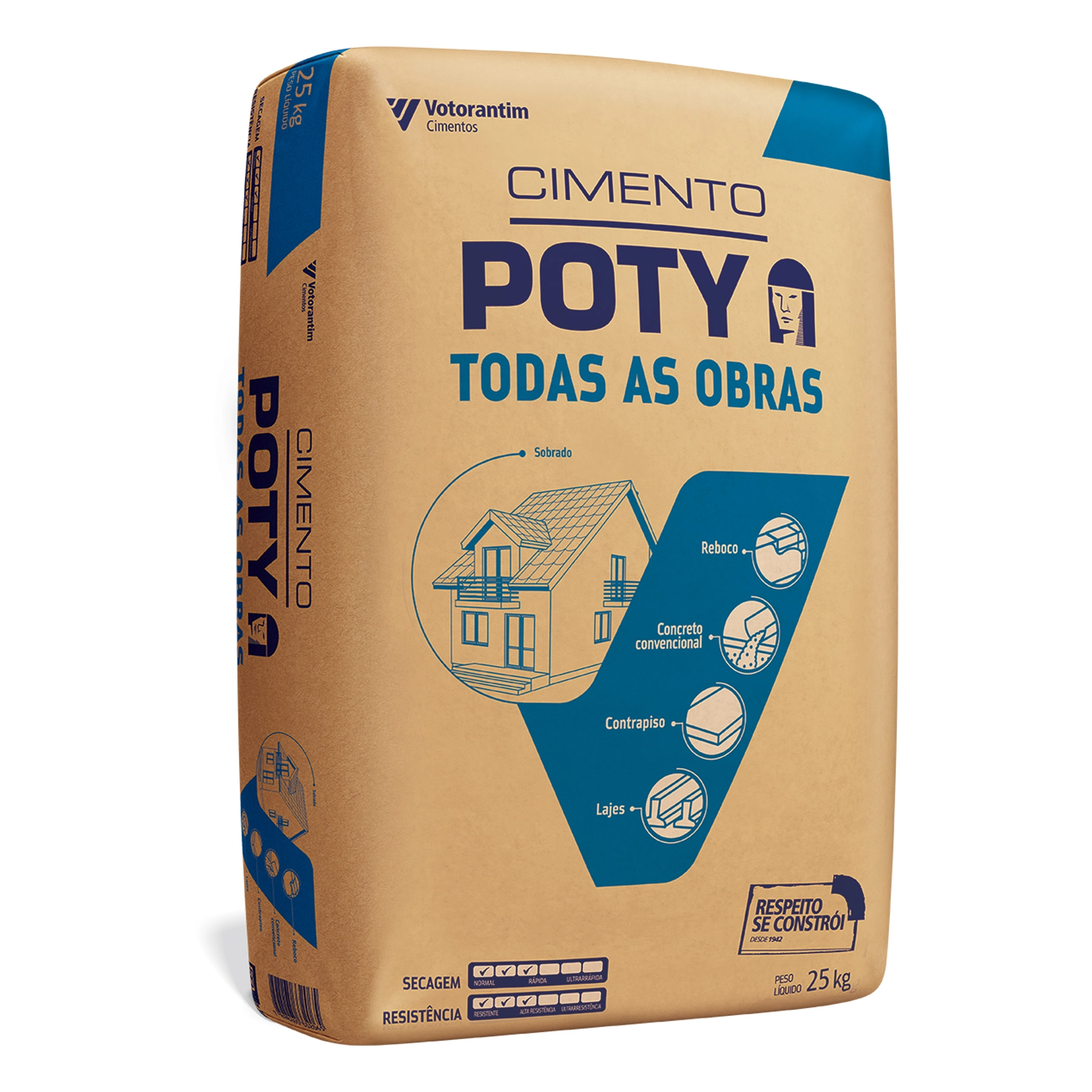 Cimento CP II F 32 Poty Todas as Obras 25kg Votoran