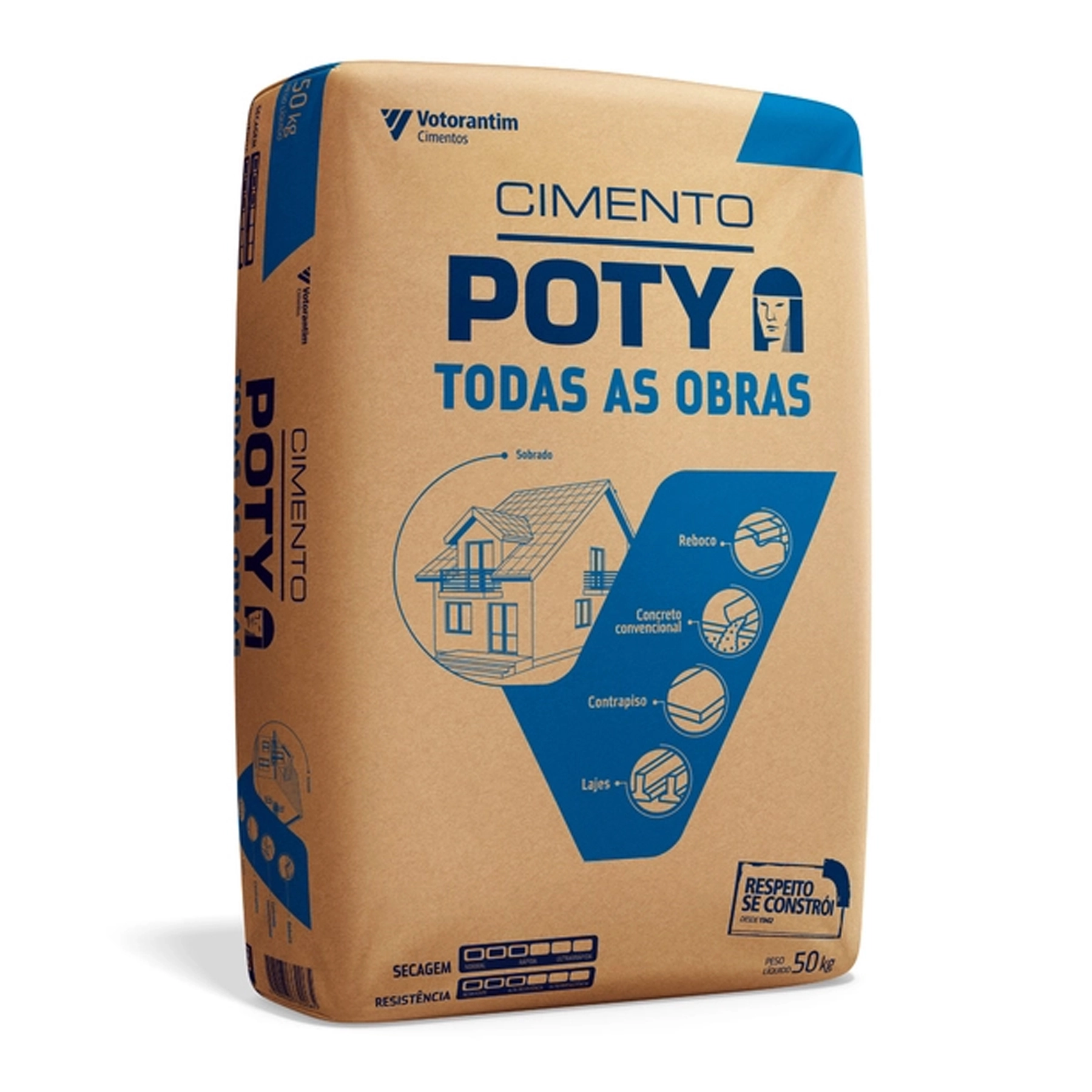 Cimento Poty Todas as Obras Saco 50kg Votoran