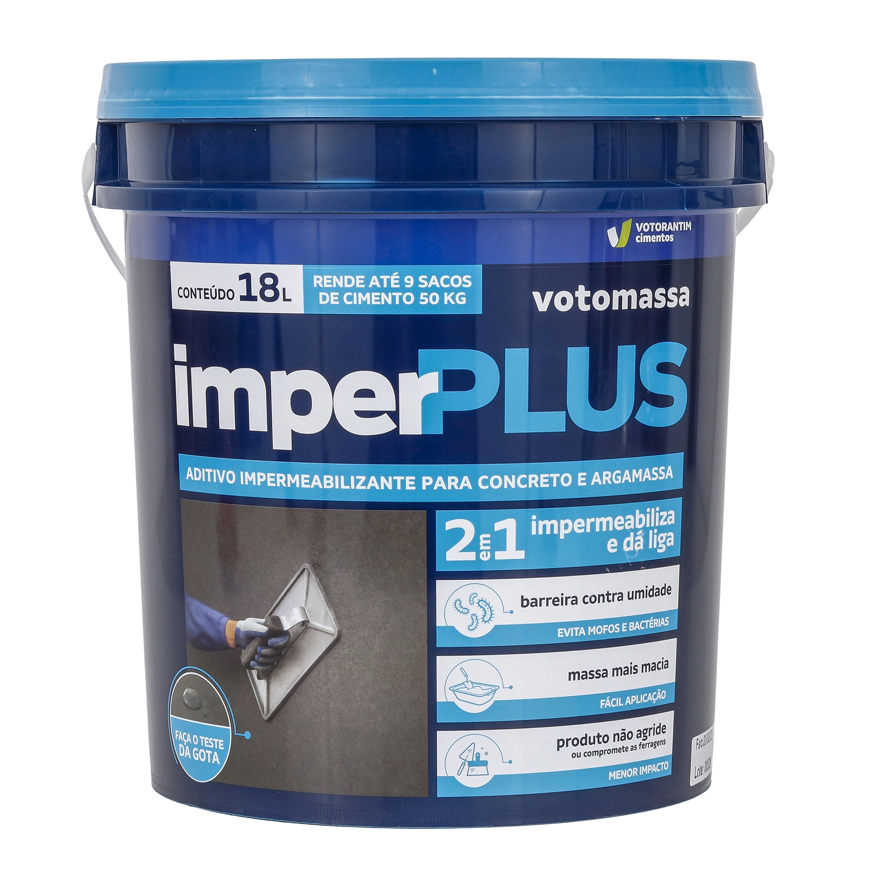 Aditivo Impermeabilizante Votorantim Imperplus 18L Branco