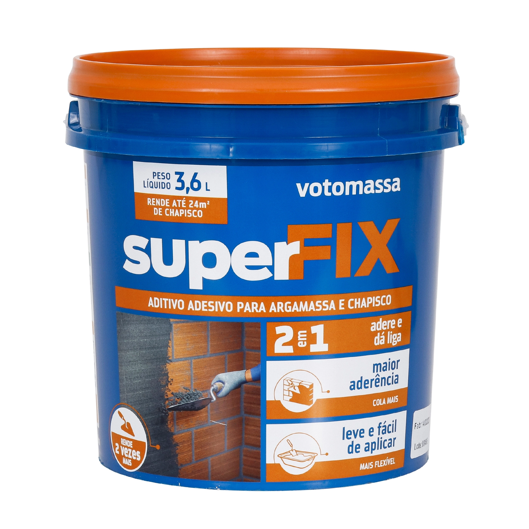Aditivo Votorantim Superfix 3,6kg Branco