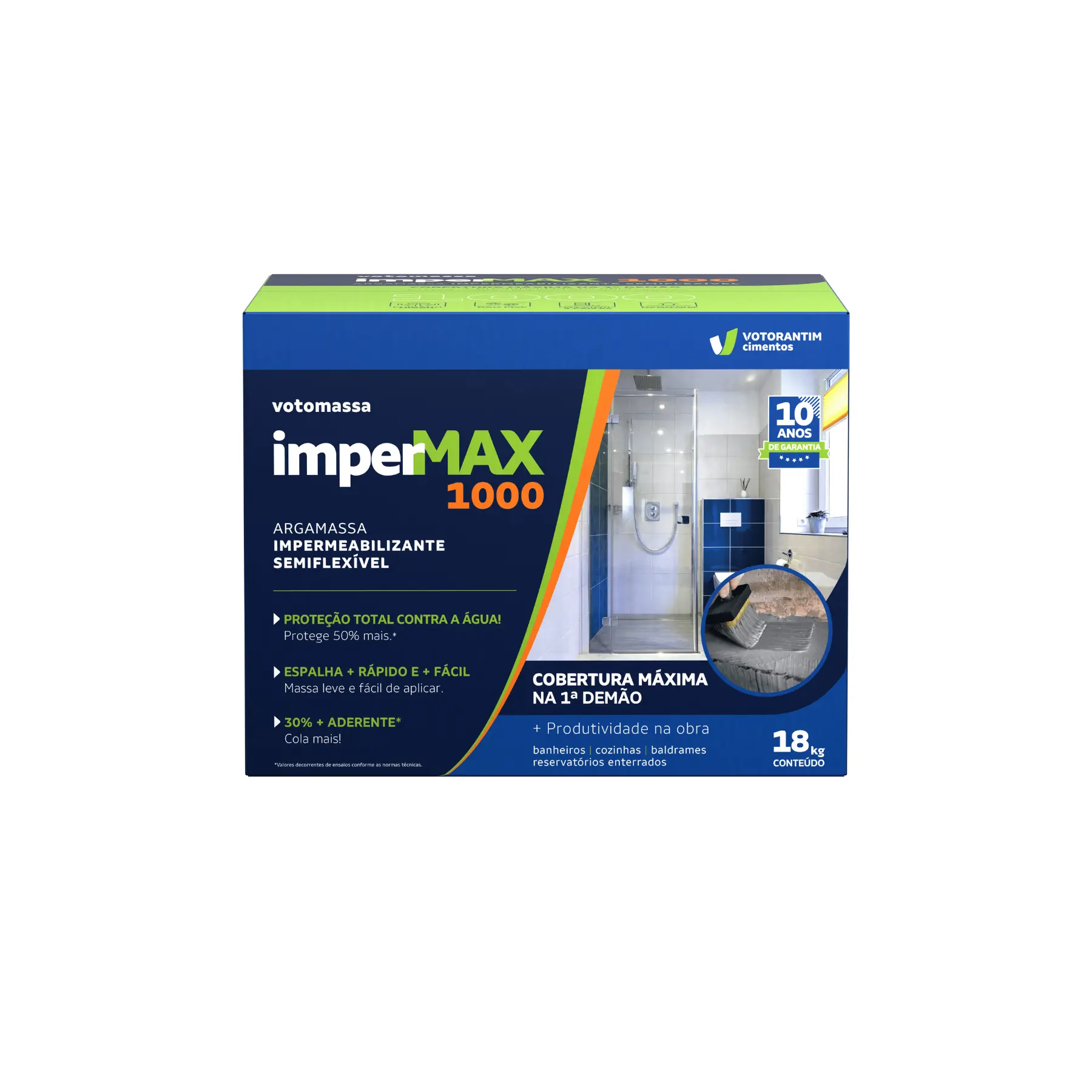 Argamassa Polimérica Semiflexível Votomassa Impermax 1000 18Kg