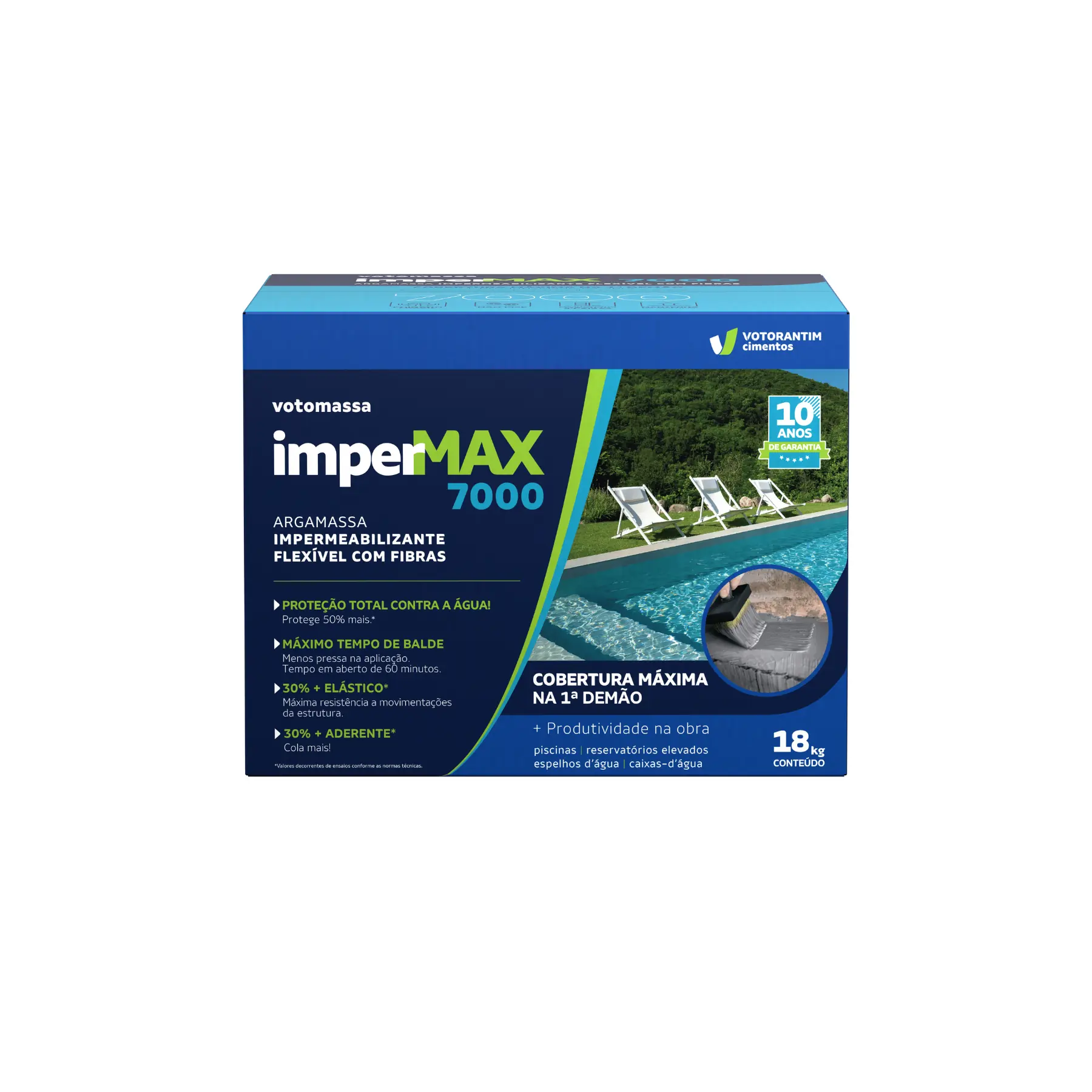 Argamassa Polimérica Semiflexível Votomassa Impermax 7000 18Kg