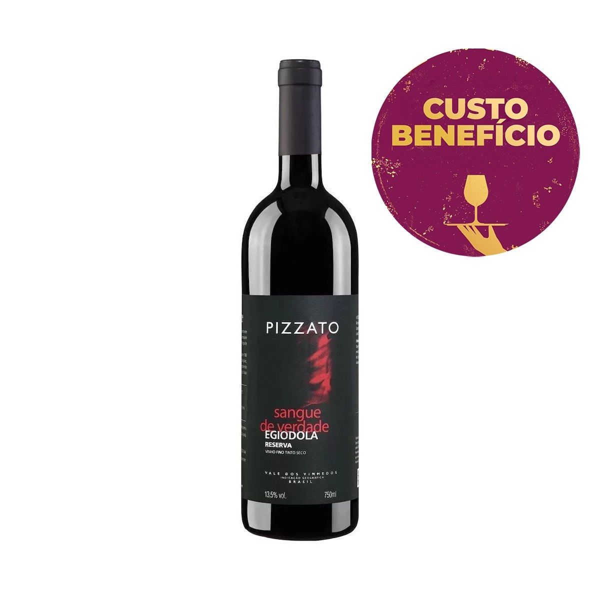 Vinho Pizzato Sangue de Verdade Reserva Egiodola 750 mL