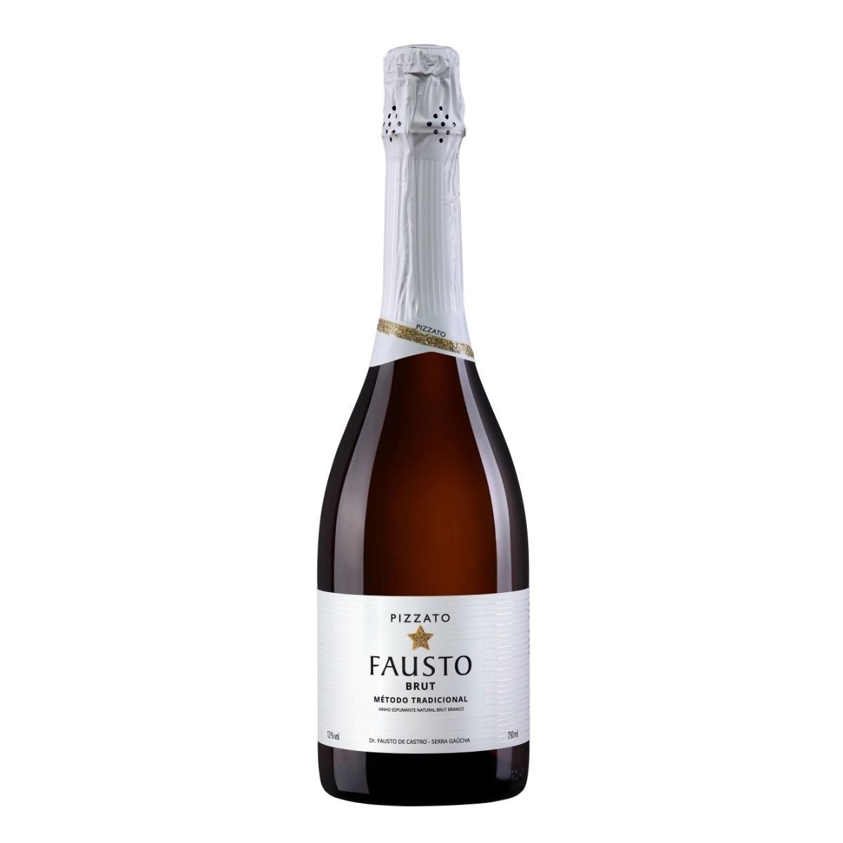 Espumante Brut Tradicional Fausto Pizzato Garrafa 750ml