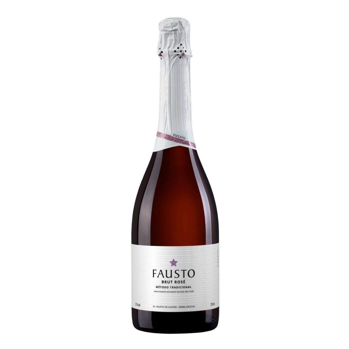 Vinho Espumante Brut Rose FAUSTO Garrafa 750ml
