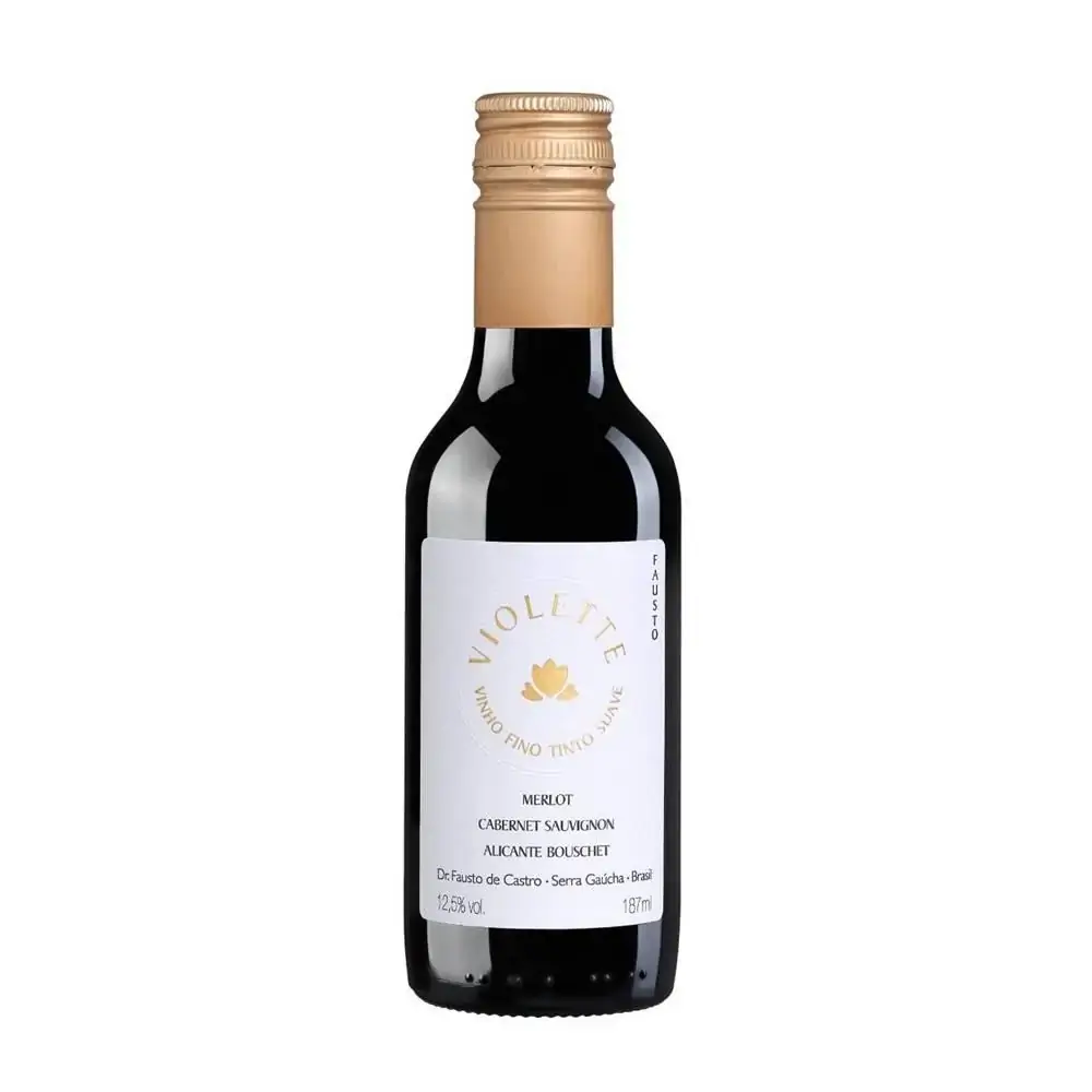 Mini Vinho Fausto de Pizzato Violette Suave 187ml