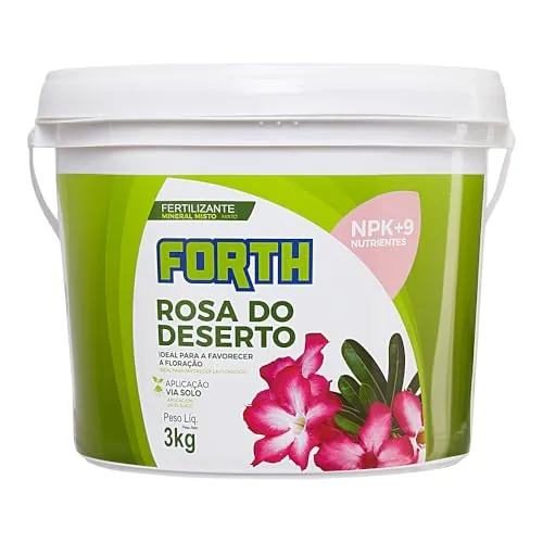Adubo Fertilizante Rosa Do Deserto Floração Flor Forth 3kg
