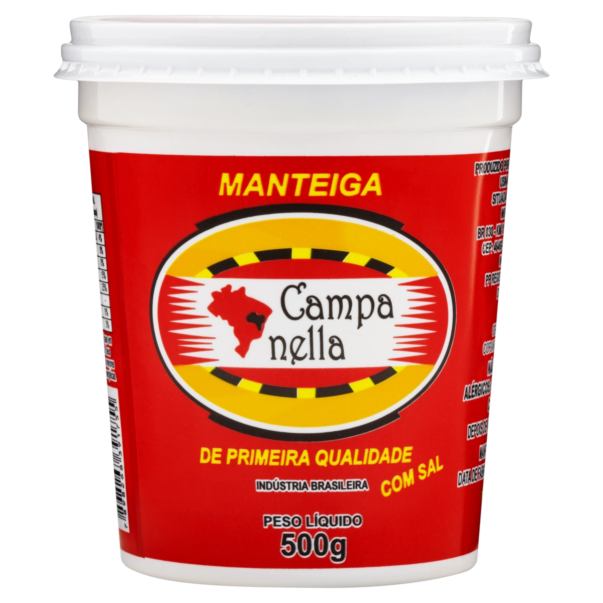 Manteiga Com Sal Campanella Pote 500g