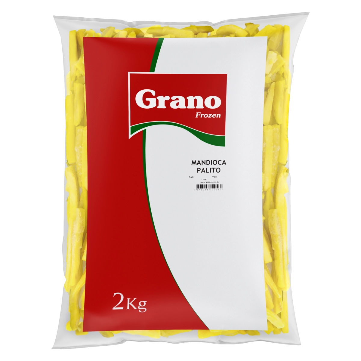 Mandioca Palito Congelada Grano Frozen Pacote 2kg
