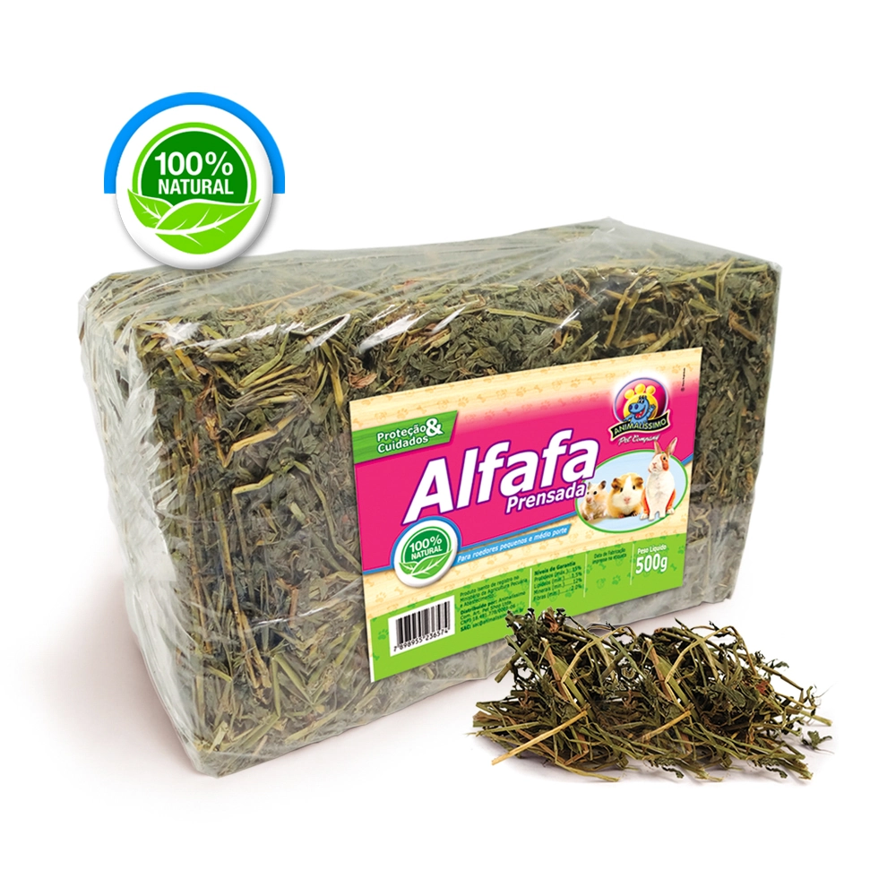 Alfafa Prensada Animalissimo Para Roedores 500g
