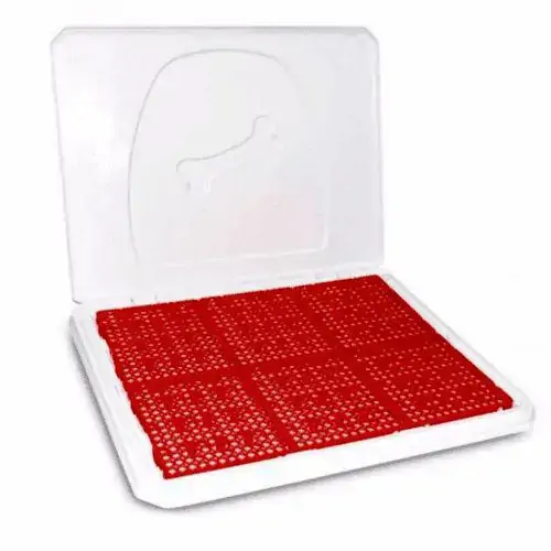 Banheiro Higiênico Pipi Place Para Machos Vermelho