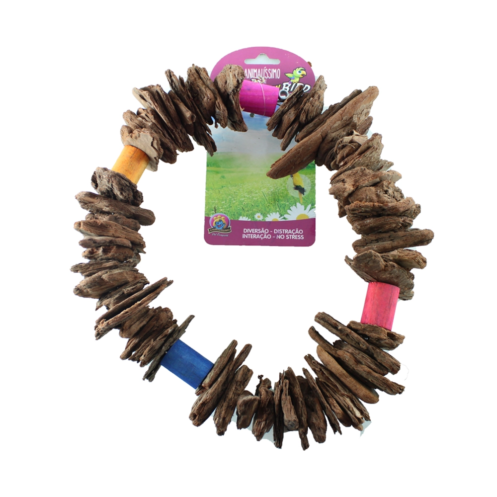 Brinquedo Balanco Argola Casca Pinus