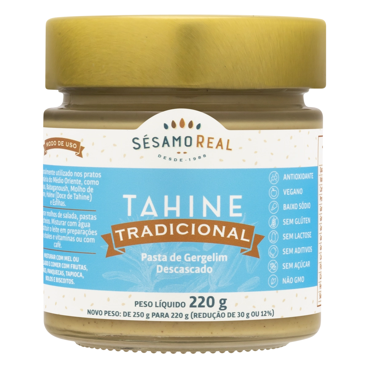 Tahine Tradicional Sesamo Real 220g