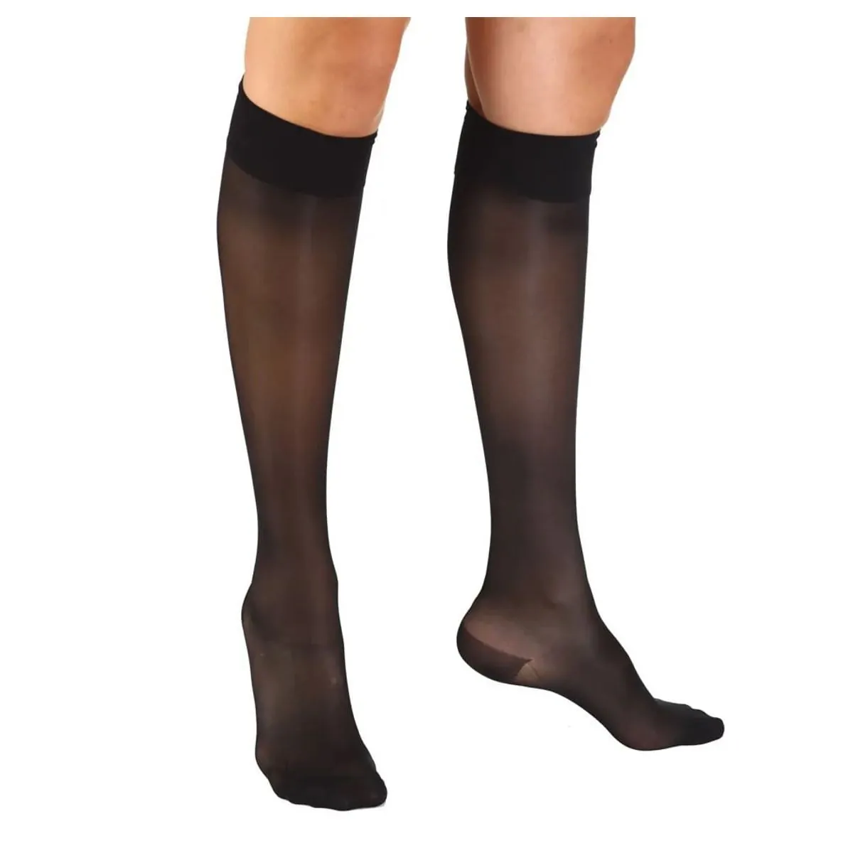Meia Sigvaris Audace 3/4 C/Ponteira 15-20mmhg - Cor: Preta Tam: G