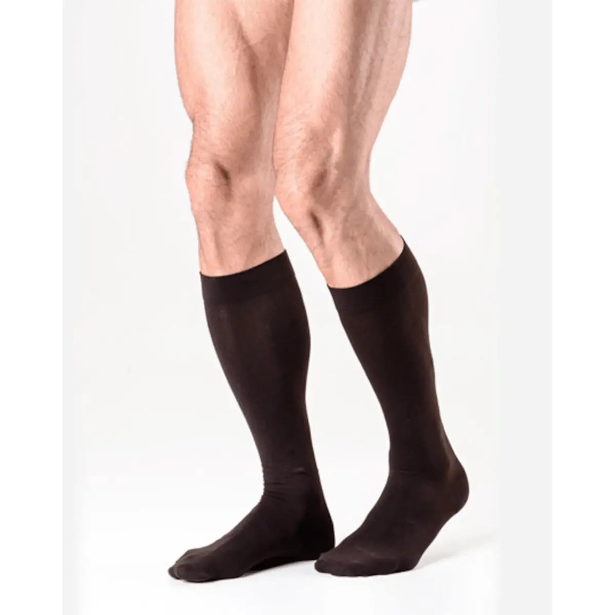 Meia 3/4 Masculina Elegância Urban Sigvaris - 15-20mmHg - Preta - P