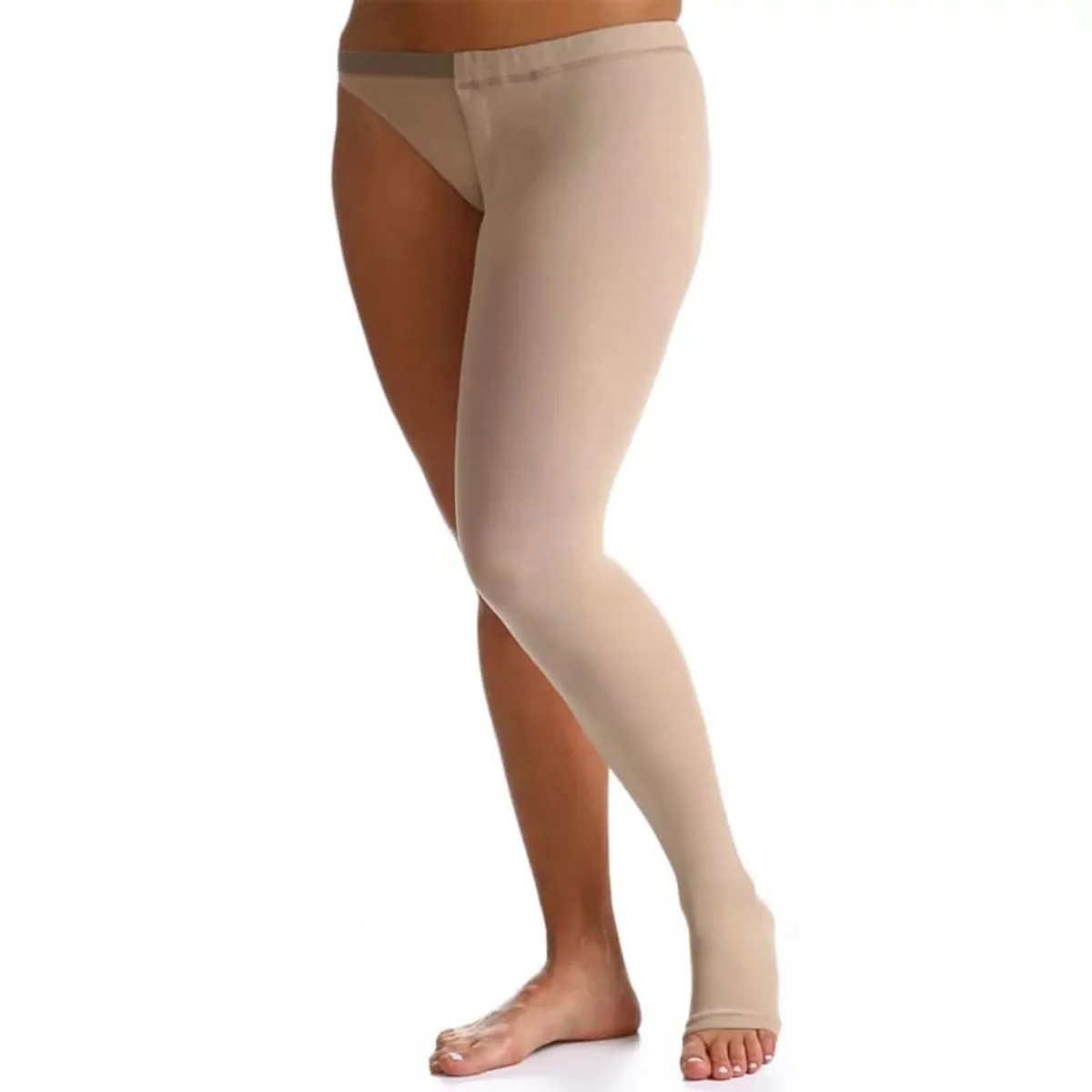 Meia 7/8 Com Cinta Sigvaris Select Comfort Premium - Alta Compressão - Aberta - Esquerdo - G2