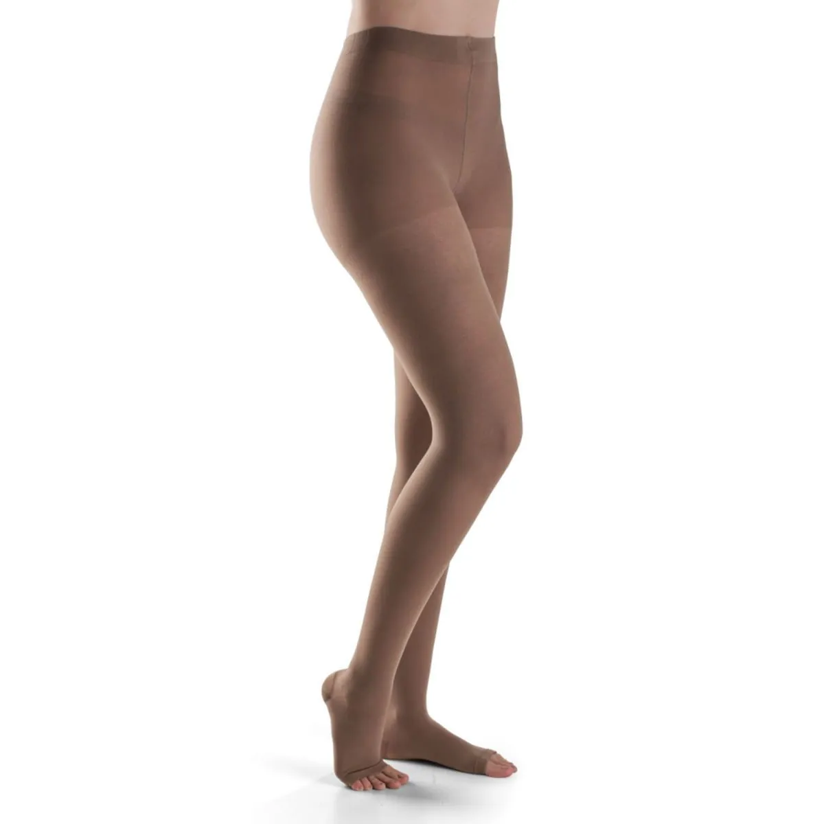 Meia-Calça Dynaven Basic Sigvaris - 20-30mmHg - Aberta - Bege - P3