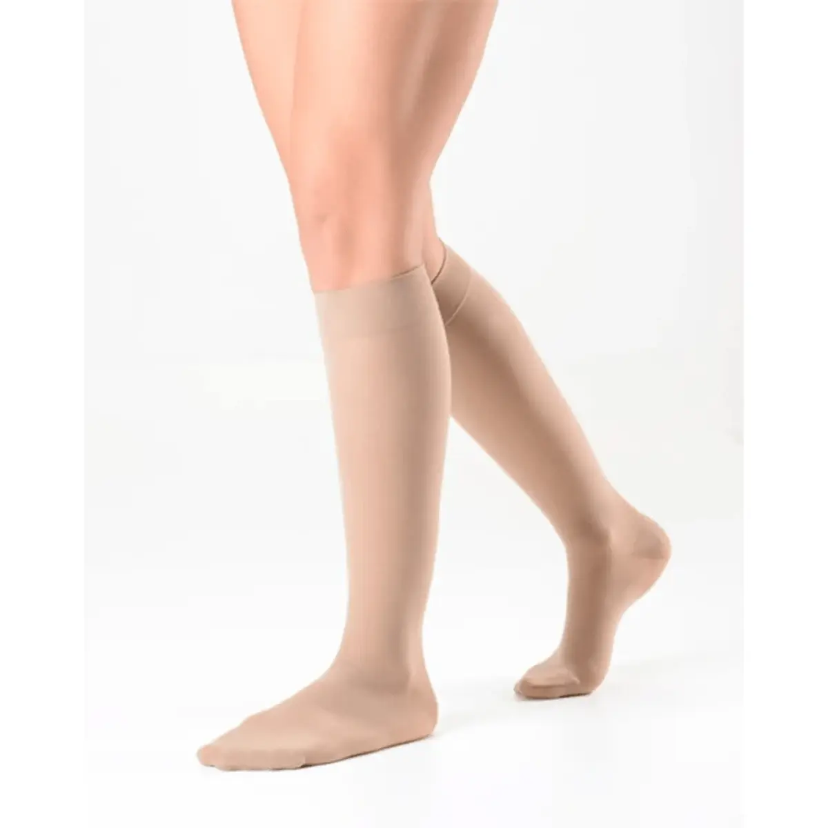 Meia 3/4 Ever Sheer Sigvaris 20-30 mmHg Fechada Caramelo M2