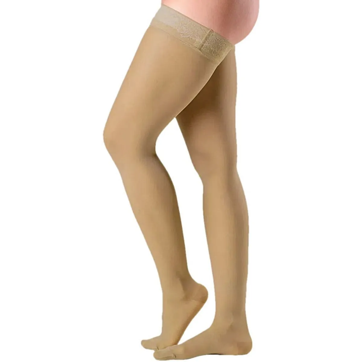 Meia 7/8 Ever Sheer 20-30 mmHg Fechada Natural Tam M3