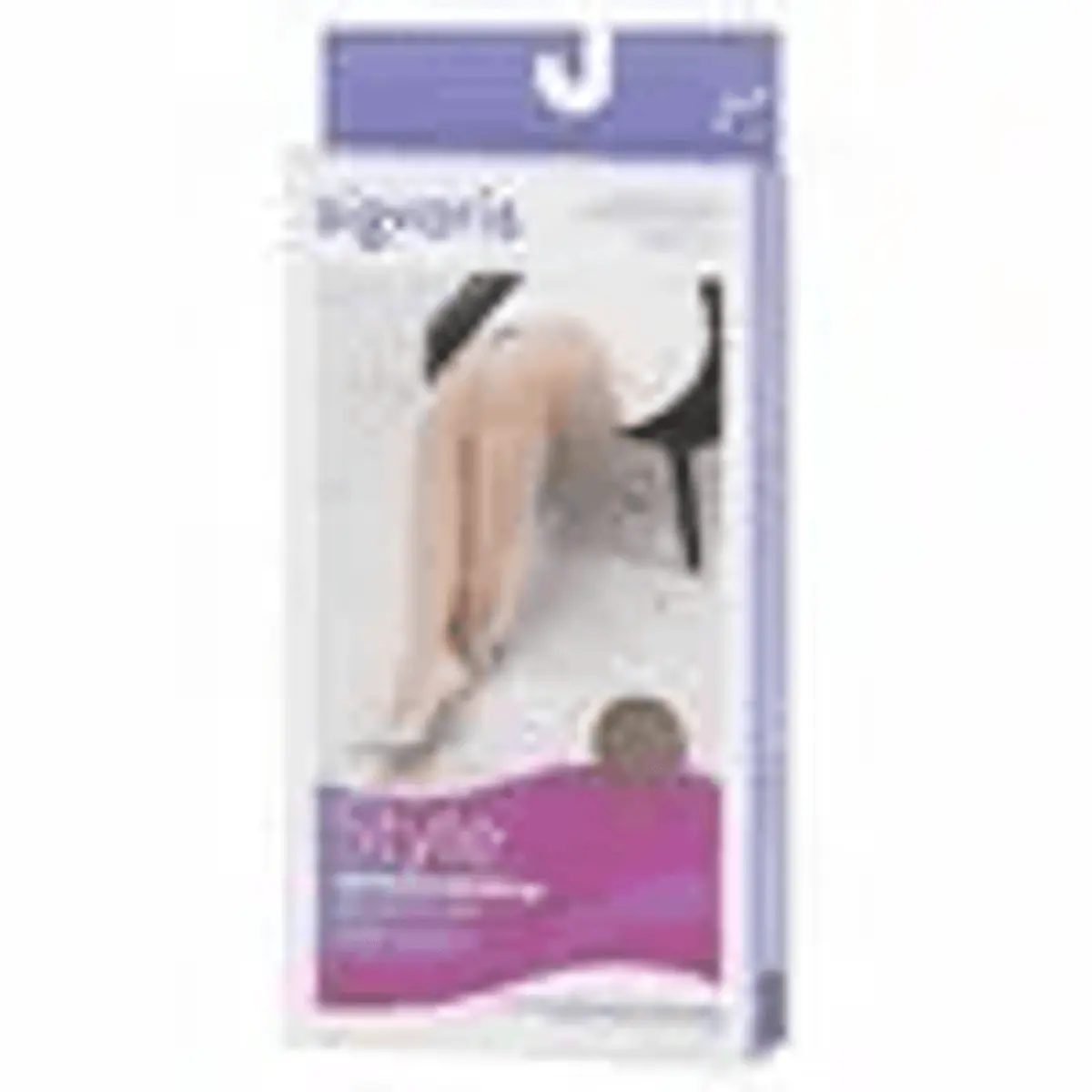 Meia 3/4 Ever Sheer Sigvaris - 20-30 mmHg - Aberta - Vanila - M2