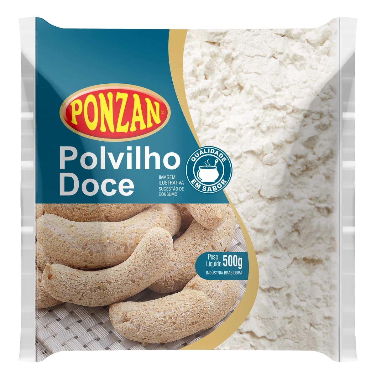 Polvilho Doce Tipo 1 Ponzan Pacote 500g