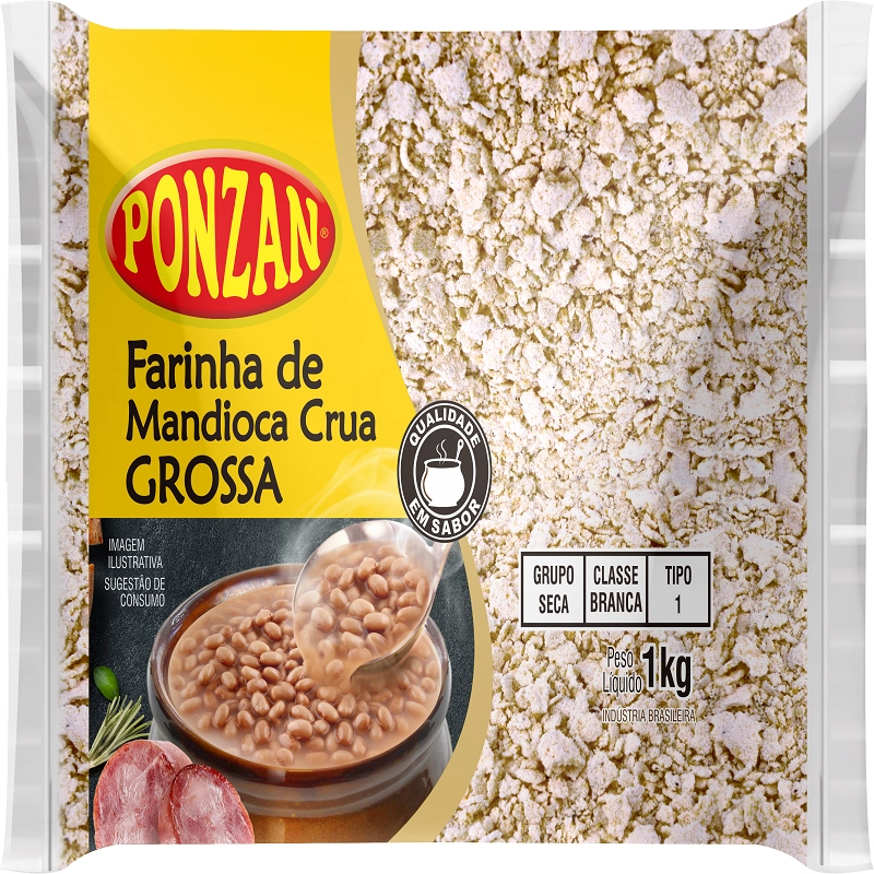 Far.mandioca Ponzan 1kg Grossa