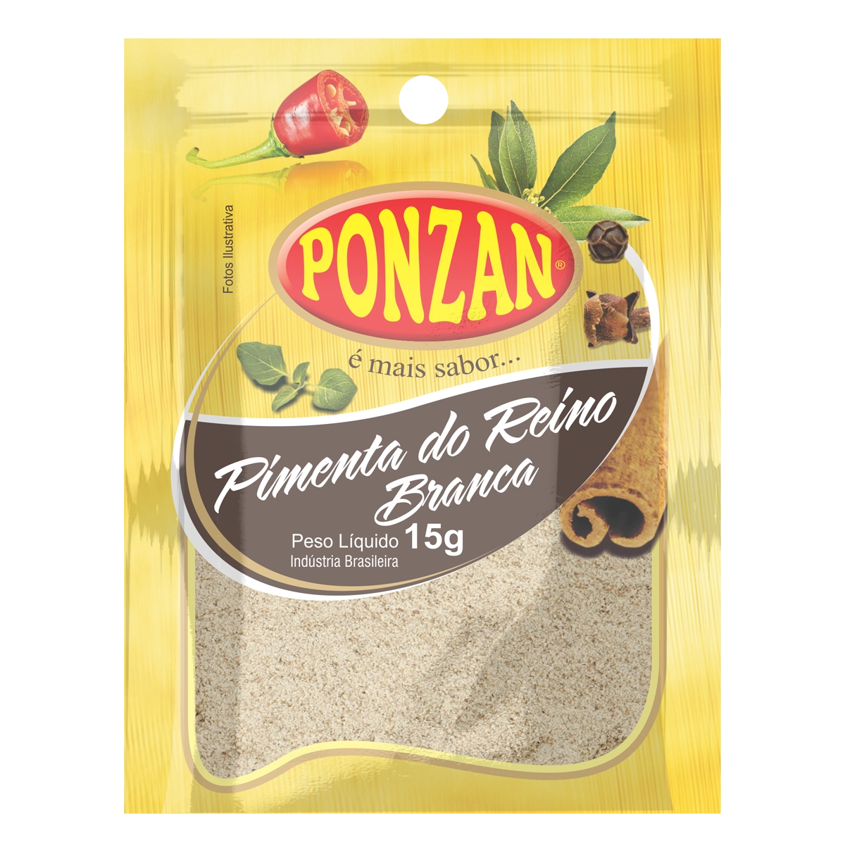 Pimenta Reino Branca 20g Ponzan