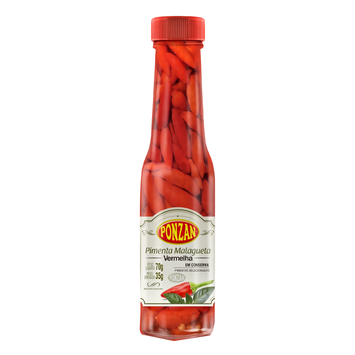 Pimenta Pponzan 35g Malagueta Vermelha