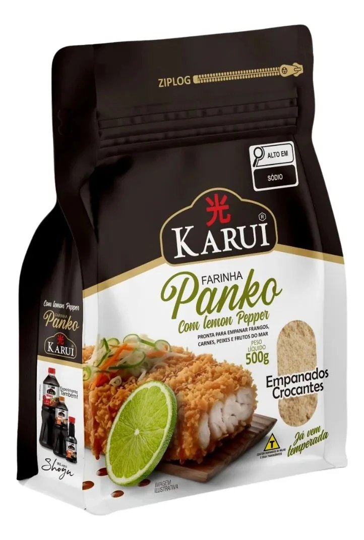 Farinha Karui Panko 500g C/ Lemon Pepper