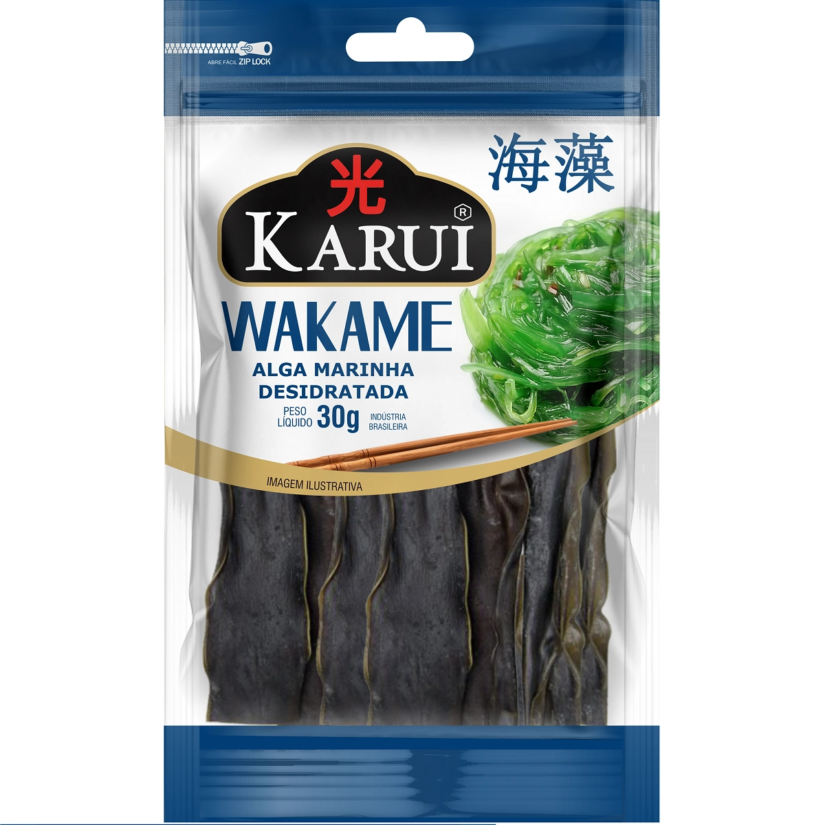 Alga Marinha Cut Wakame KARUI Pacote 30g