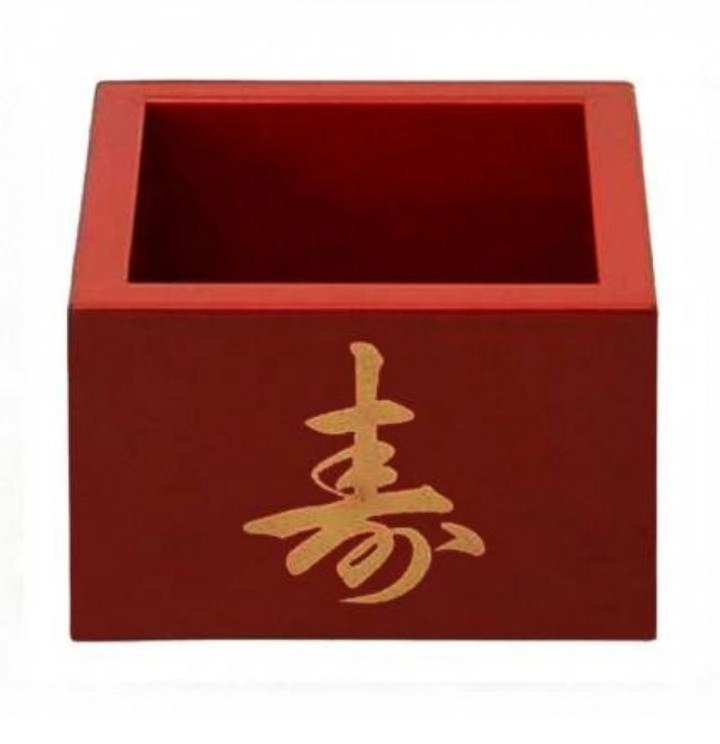 Copo Massu Grande 8x8x5 Vermelho Com Letra Karui