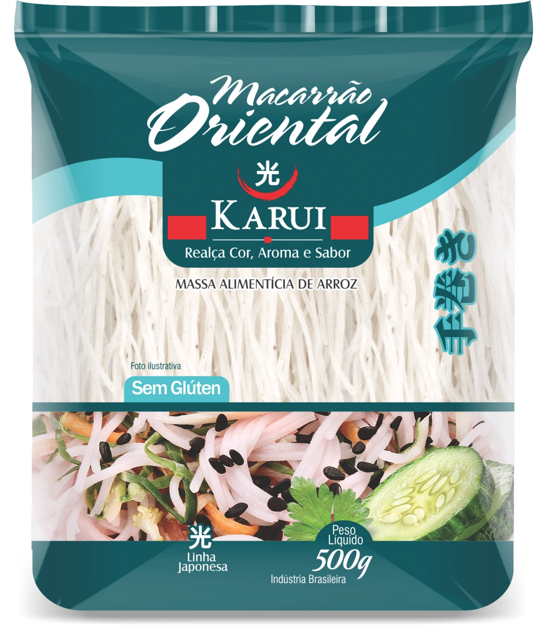 Macarrão Oriental KARUI Sem Glúten Pacote 500g