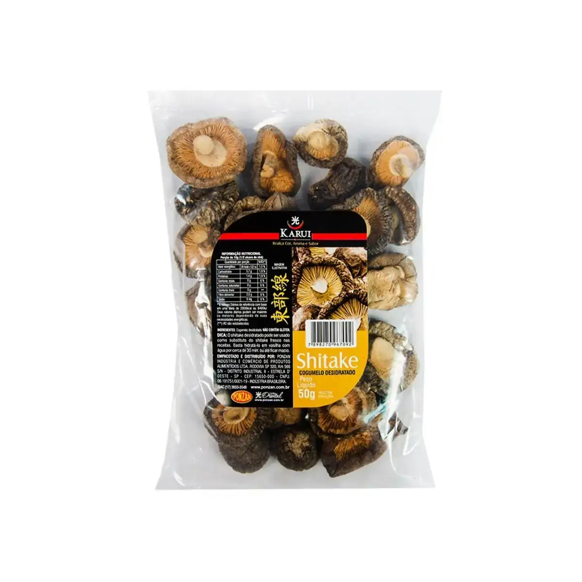 Cogumelo Shitake Desidratado KARUI Pacote 50g