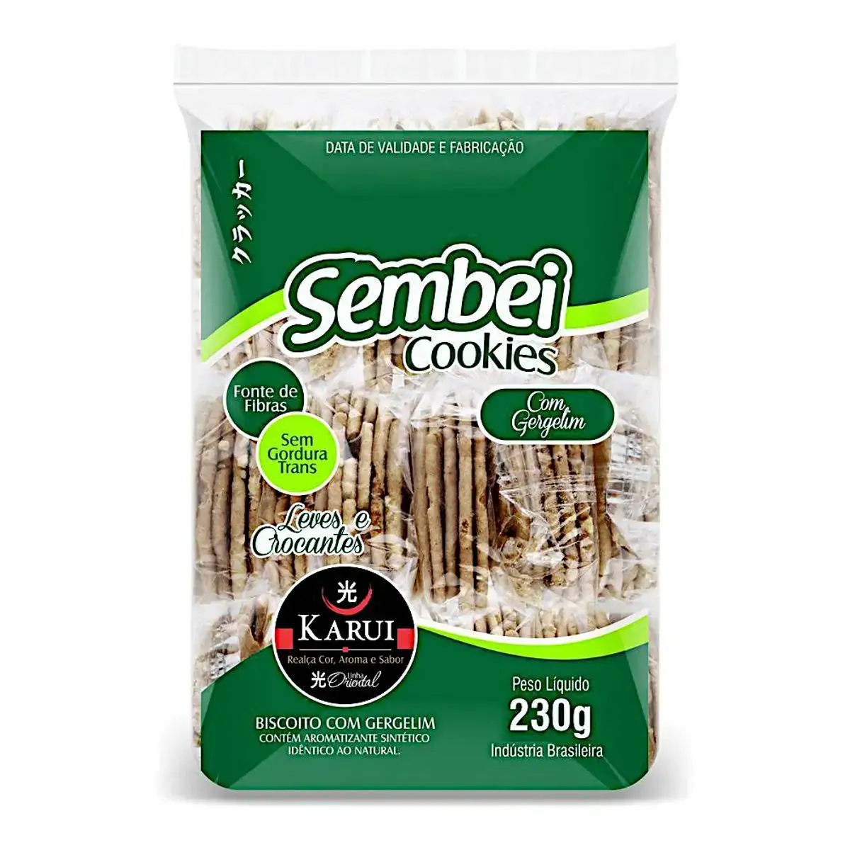 Cookie Sembei Karui 230g Gergelim