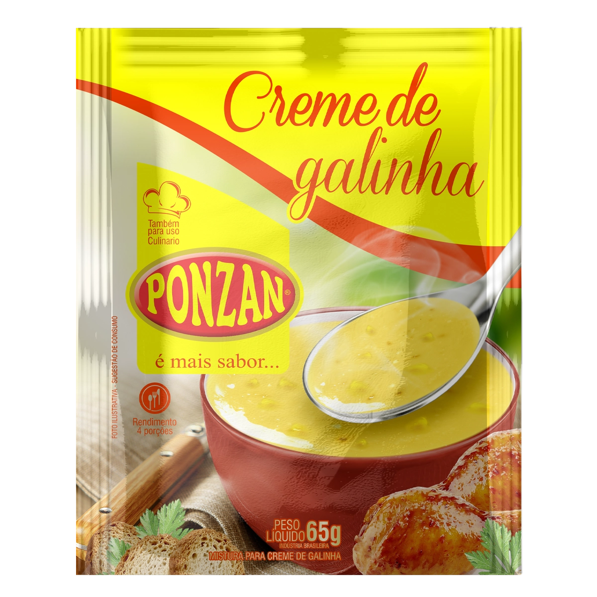 Cr Galinha Ponzan 65g