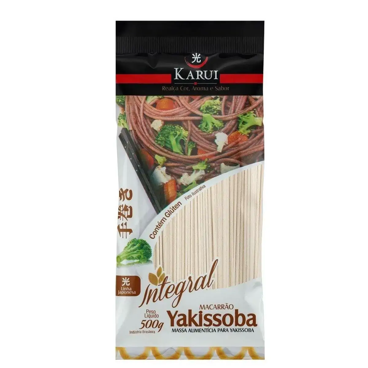 Macarrão Integral Para Yakissoba KARUI Pacote 500g