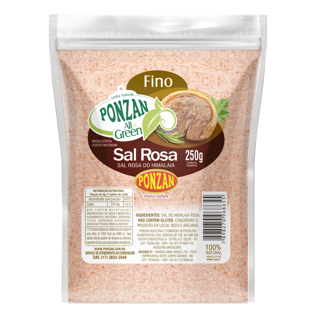 Sal Himalaia Fino 250g Ponzan